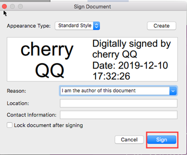 do a digital signature in adobe acrobat for mac
